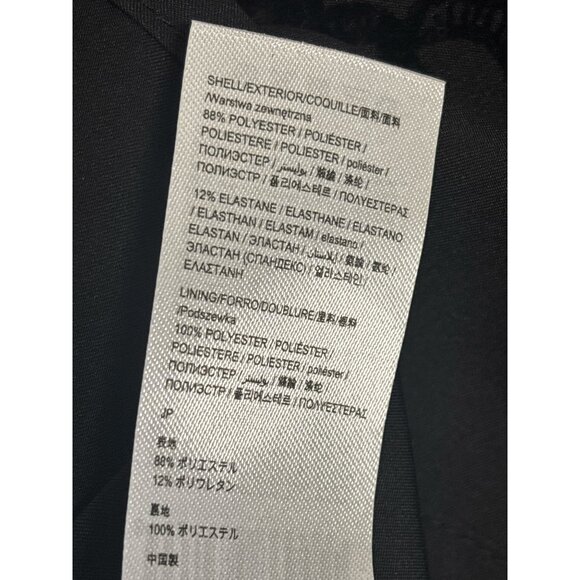 Desigual Black Tunic Dress With Textured Velvet Floral Pattern & 3/4 Sleeves Wom - Picture 11 of 13